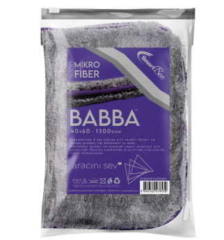 Prosoape de uscare pentru mașină din microfibră dublă BABBA Medium Double Ply Microfibre 40×60- Gri închis